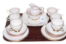 Pink Tuscan Plant tea set.