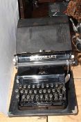 Bar-Let typewriter, cased.