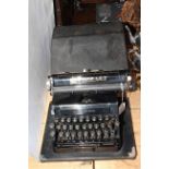 Bar-Let typewriter, cased.