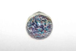 Nailsea paperweight, 14cm.