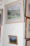 Arthur Parkinson and J. Cochrane watercolours and Mountain scene oil.