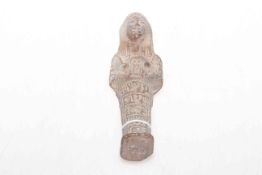 Antique stone Egyptian mummy figure.