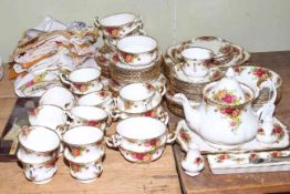 Royal Albert Old Country Roses tea and dinnerwares.