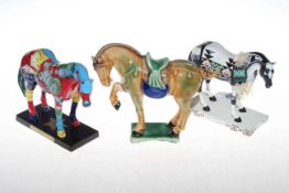 The trial of painted ponies by Westwood (x2) and tang horse.