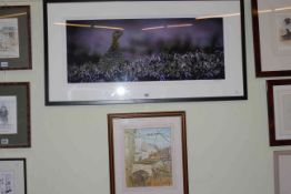 Steven Magennis Grouse photograph, Ken Perry watercolour.