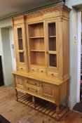 Light oak kitchen dresser,