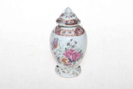 18th Century Chinese tea canister with lid, 15cm.