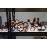 Collection of Torquay Devon Ware together with Beswick and Royal Doulton horses.