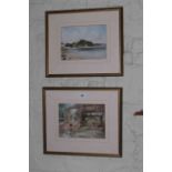 Pair framed Russell Flint prints 'Simplicity' and 'Waters on the Moon'.