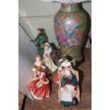 Six Royal Doulton ladies including Forty Winks, Sandra, Michele,