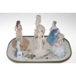 Collection of five Coalport ladies and one other.