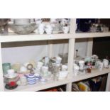 Assorted teawares, dinnerwares, glassware, etc.