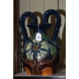 Amphora style two handled vase, 42cm.