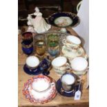 Assortment of ceramics and glass including Royal Doulton Ninette, Royal Worcester Lady Sophie,