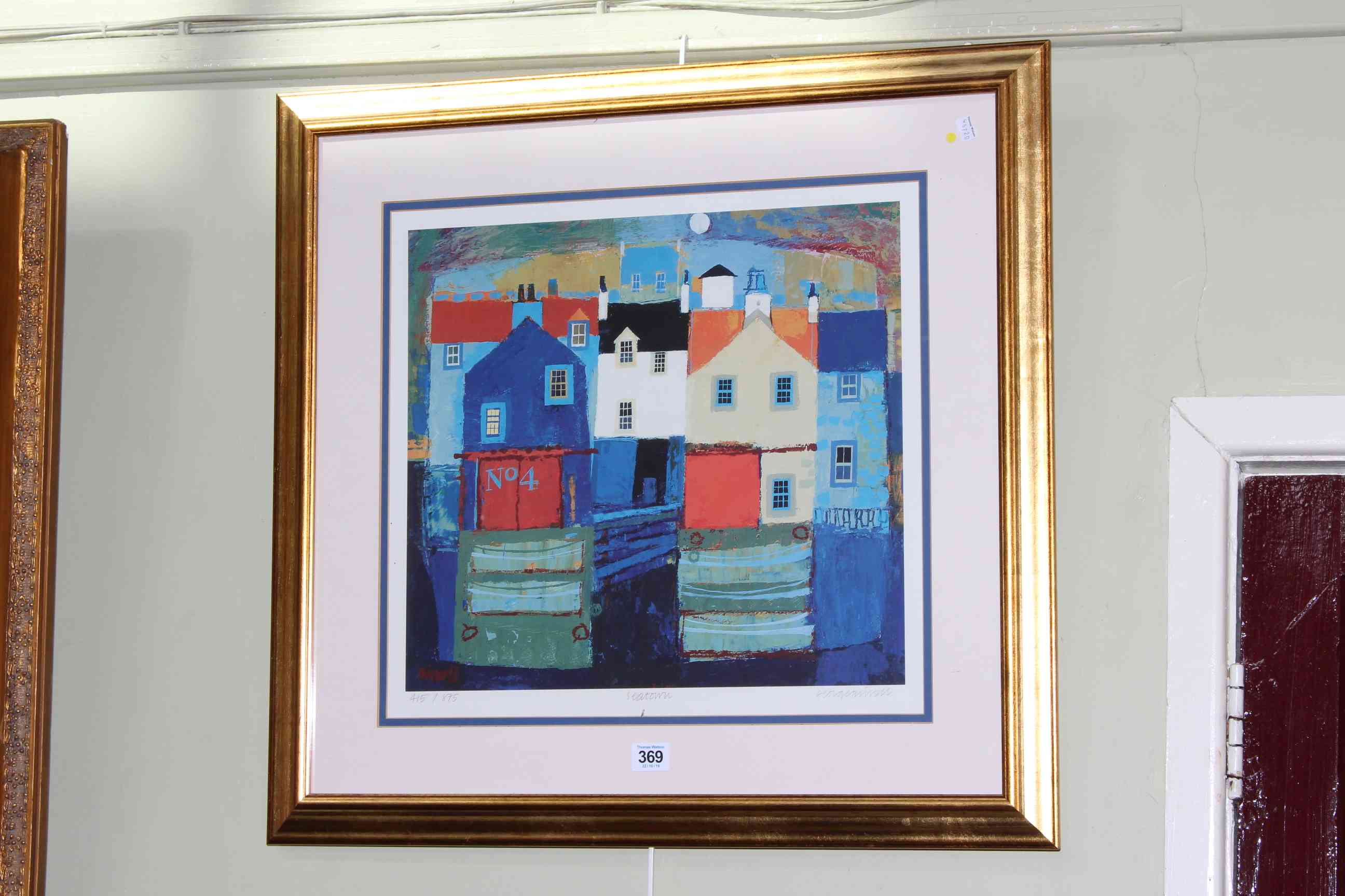 George Birrell, Seatown, limited edition print, signed, titled and numbered 415/875 in the margin,