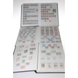 Box of stamps including Belgium and Bulgaria imperforate, high revenue, Chemins De Fer, Crete,