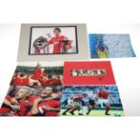 Autographed sporting photographs.
