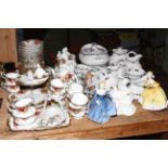 Collection of ceramics including Royal Albert Old Country Roses,