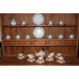 Allertons part blue and white tea set and Paragon 'Angelique' twenty one piece tea set.