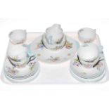 Twenty one piece Shelley Wildflowers tea service.