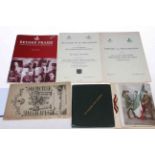 Assortment of DLI ephemera and postcards including A Short Record of the Durham Light Infantry 1894,