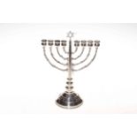 Continental silver 800 menorah.