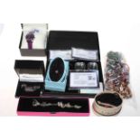 Collection of jewellery and watches, comprising gem stones, Links and Theo Fennell bracelets,