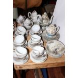 Oriental Eggshell teaware, including forty two piece tea set.