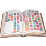 Stamp album including high revenue Germany, Japan, China, Nicaragua, Russia,