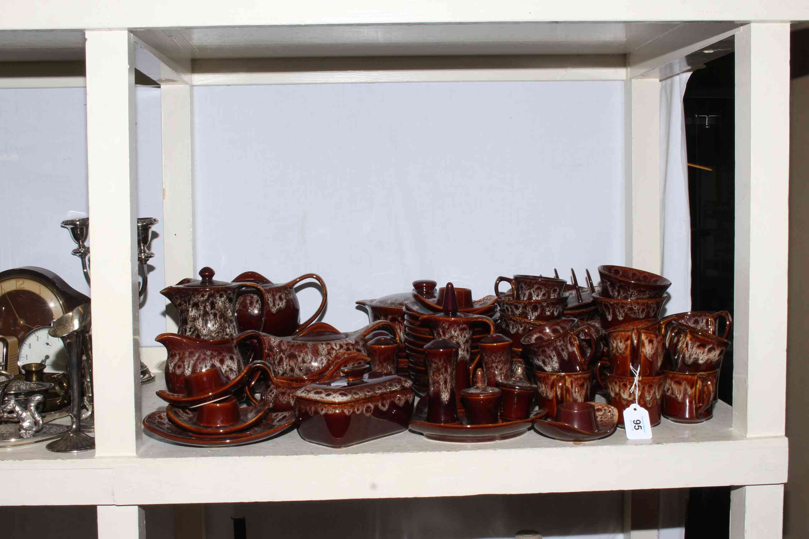 Collection of Brown Kernewek, Cornwall pottery.