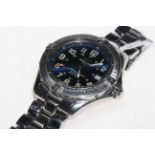Breitling Super Ocean stainless steel wristwatch.