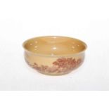 Chinese shallow bowl, having continuous landscape scene, mark to base, 12cm diameter.