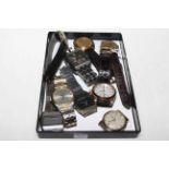 Collection of nine gents wristwatches.