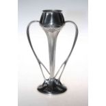 Archibald Knox for Liberty & Co. pewter tulip vase, no. 029, 24cm.