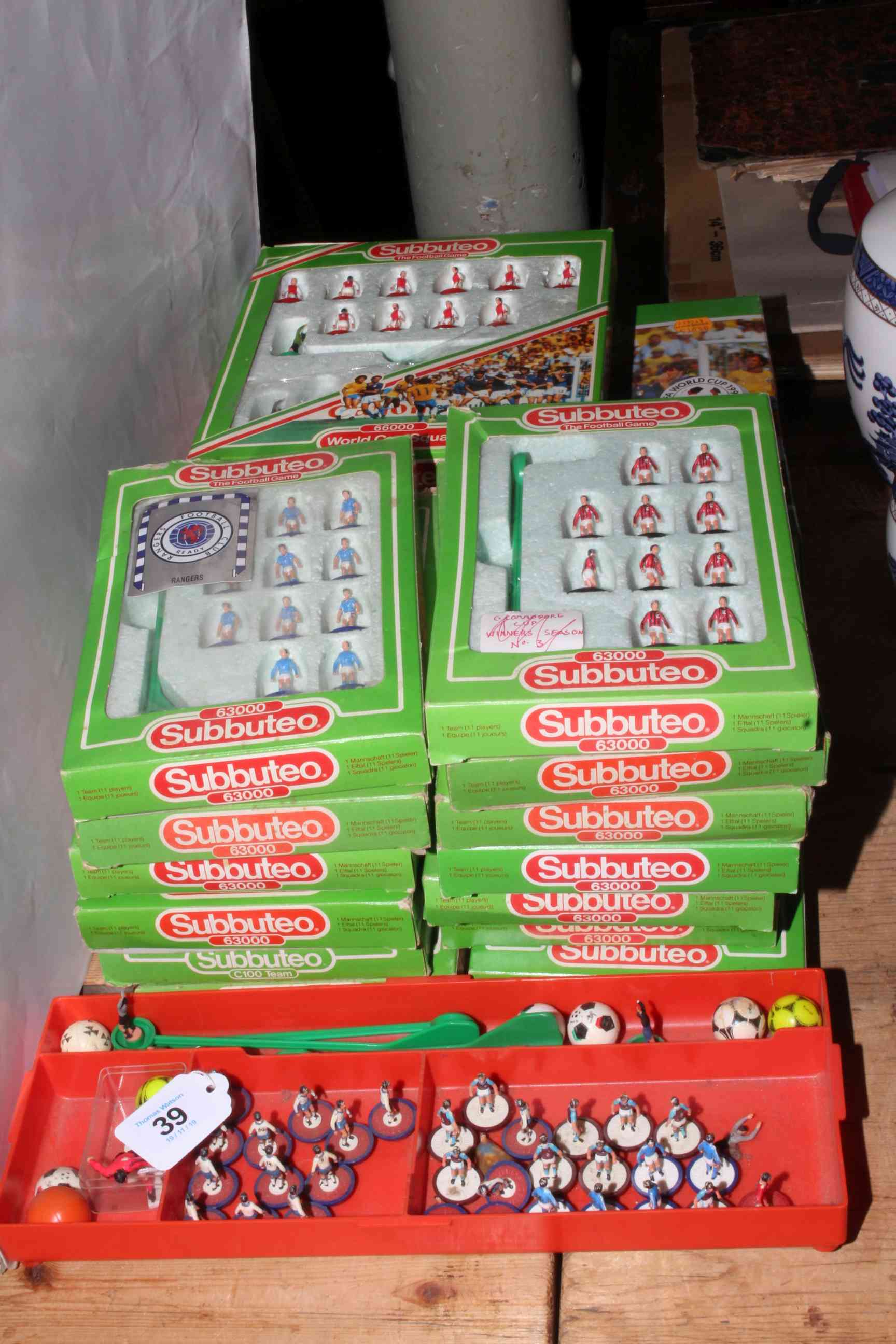 Assortment of Subbuteo Football Teams including World Cup Squad,