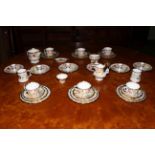 Hammersley Queen Anne forty one piece tea set (six plate set).