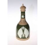 Spode Pottery decanter to commemorate the Coronation of King George V and Queen Mary, June 1911.