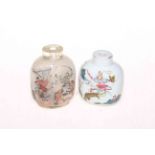 Two antique Chinese scent bottles,