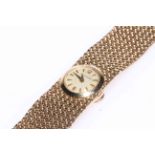 Jaeger Le Coultre ladies cocktail bracelet watch in 9 carat gold,