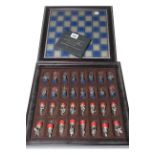 Complete Battle of Waterloo chess set.
