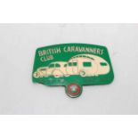 Motor Sport Interest: British Caravaners club badge.