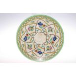 Large circular Charlotte Rhead plaque, 36.5cm.