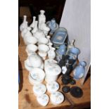 Collection of Wedgwood Ice Rose, Green, Blue and Black Wedgwood, etc.