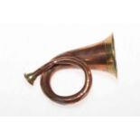 Post Boy copper and brass horn.