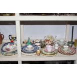 Spode and other plates, Antique blue and white plate, Lilliput Lane, Ringtons, Wedgwood, etc.