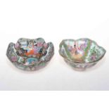 Pair of Oriental pottery bowls.