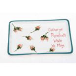 G. Hill Wemyss pottery rose bud tray.