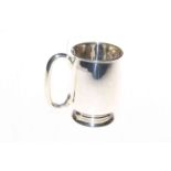 Silver half pint tankard, Sheffield 1935.