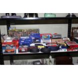 Collection of model cars including Matchbox, Eddie Stobart.