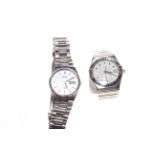 Omega Constellation Perpetual Calendar stainless steel gents wristwatch and Seiko watch (2).